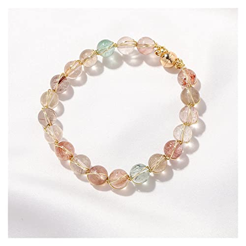 YSJNGF Charm-Armband, Mehrfarbig, natürlicher Kristall, handgefertigt, Magnetarmbänder für Damen, weiblich, Modeschmuck, Accessoires, Geburtstagsgeschenk