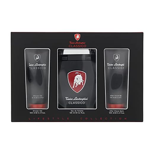 Tonino Lamborghini Classico 3 Piece Gift Set: Eau De Toilette 125ml - Shower Gel 100ml - Aftershave Balm 100ml