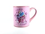 Silver Buffalo MLP4932G My Little Pony Friendship is Magic Pink Ceramic Glitter Mug, 14 oz, Pink