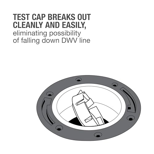 Oatey 43613 3 in. or 4 in. Fast Set White PVC Easy Tap Closet Flange with Stainless Steel Ring by Oatey - Used condition - Image 4