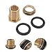 BESTOYARD Industrial Strength Water Tank Fitting 3/4 Bulkhead Connector Gasket for Garden Hoses