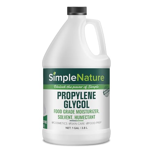 SimpleNature Food Grade Propylene Glycol - 99.9% Purity - 1 Gallon -...