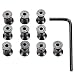 BOOSTEADY 10 Sets KeyMod Rail Screws and Nuts Allen Wrench with Storage Case