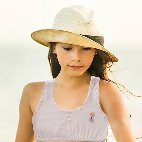 Mersuii Pacote com 4 sutiãs sem fio confortáveis de algodão para meninas sutiãs de treinamento para