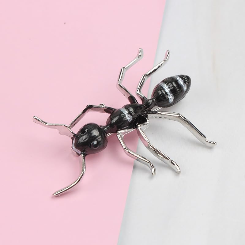 Image of 2Pcs Simple stripe enamel big ant brooch exaggerated insect Pin Brooches Accessories