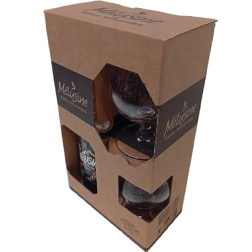 Coffret Dégustation Bière Vendée 75cl Mélusine Golden Ale Artisanale + 2 verres a pied 25cl-33cl