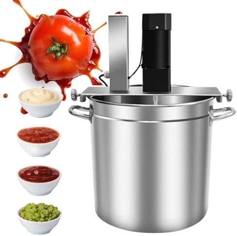 Commercial Electric Food Mixer, Automatic Sauce Stirrer with Adjustable Speed & Liftable Scraper, 20L Capacity for Long Cooking, Multi-Stove Kitchen Appliance