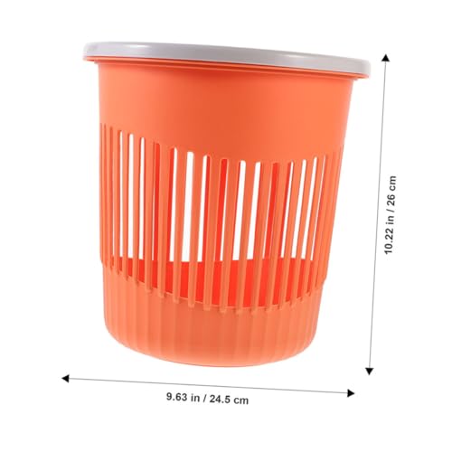 Set de 2 canecas plásticas rectangulares naranja miniatura 2