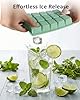 Silicone Ice Cube Trays with Lid, NRTBAI 4 Pack Ice Cube Molds for Whiskey Cocktails, Easy Release 15 Flexible Ice Tray for Freezer, Stackable Silicone Square Ice Tray for Baby Food, BPA Free #2