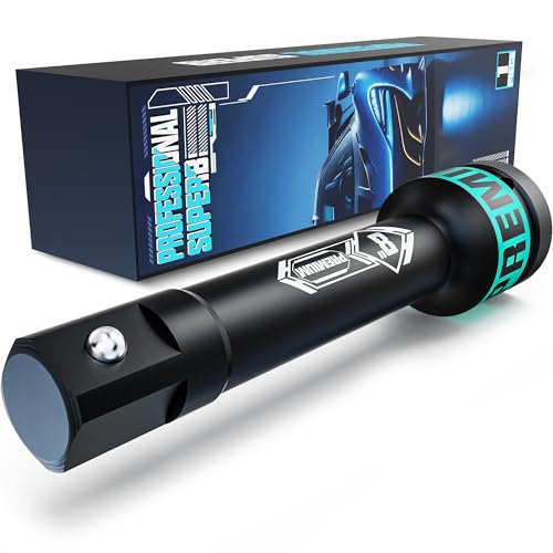 Image of KIRXST 1" Impact Socket Extension Bar, Drive Extension Bar 200mm, CR-V Steel Wrench Extender for Manual Pneumatic Torque Wrench