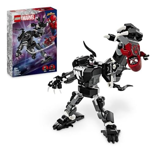 LEGO | Marvel L’Armure Robot de Venom Contre Miles Morales, Jouet de Construction avec Minifigurines pour Les Garçons et Les Filles dès 6 Ans 76276