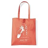 100% algodón Art T-shirt, bolsa Shoulder Vasco Rossi amote Naranja Size: Taglia Unica