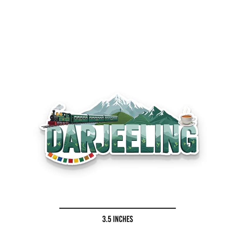 Image of Darjiling Fridge Magnets, Glossy Finish, Stylish Magnet for Fridge, Wardrobe & Metal Surfaces