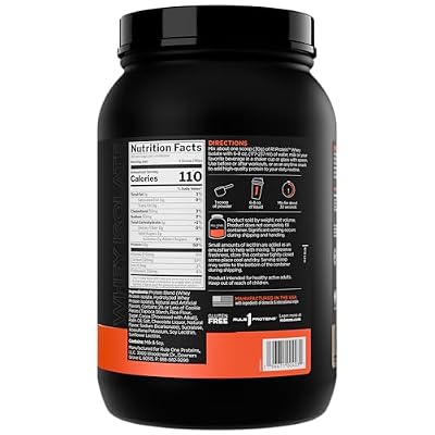 Rule 1 Proteins R1 Protein Whey Isolate - with 25g Protein & 6g BCAA Exclusively from Isolated & Hydrolyzed Sources for Workout Recovery (2 Pounds, Cookies & Creme)
