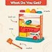 B. toys – Whacky Ball – Pounding Toy – 4 Colorful Balls & Hammer – Pound & Play – Developmental & Educational Toy for Toddlers, Kids – 12+ Months