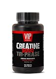 Bodybuilding Supplements for Men - CREATINE TRI-Phase - CREATINE 3X - Creatine monohydrate - Creatine Pills for Men - 1 Bottle 90 Tablets