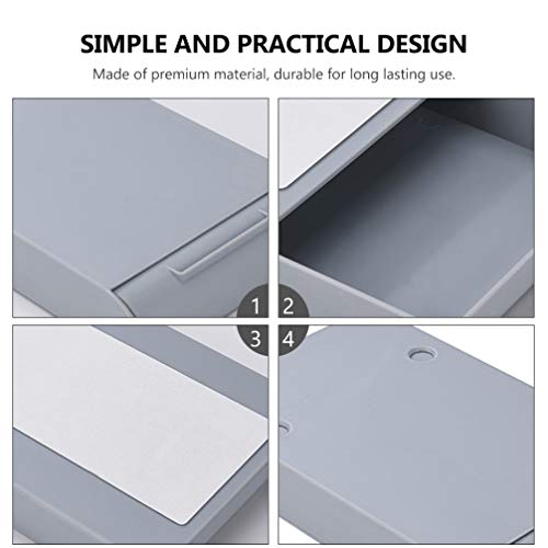 IMIKEYA 2 peças de gaveta autoadesiva oculta para gavetas embaixo da mesa, caixa de canetas com band