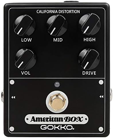 GOKKO GK-34 American Box Guitar Effects Pedal, Acoustic Guitar Pedal, Analog Mesa Boogie Amplifier Tone