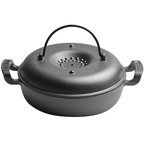 Olla de cerámica para cocinar, minicazuela de cerámica Apta para Horno, para Sopa, Tapas, Cuenco cocotte con Tapa, Ideal para Regalar en casa, Color Negro, 3 x 22 x 10,3 cm (3 x 26 x 11,5 cm).