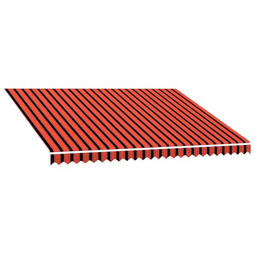 vidaXL Tela de Repuesto para Toldos Naranja y Marrón 350 x 250 cm