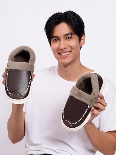 Image of CASSIEY Comfortable Indoor /Outdoor Winter Snow Boot |Men's Slip on Fur Shoes