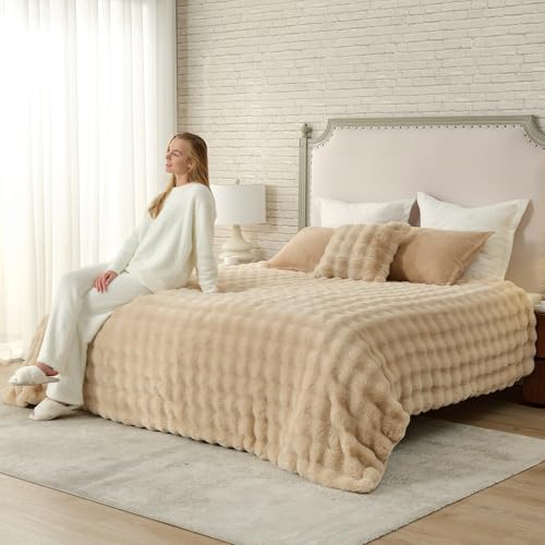 Cozy Bliss �t�F�C�N�t�@�[ �X���[�u�����P�b�g �J�E�`�p �o�u���t���V�V�u�����P�b�g �L���O�T�C�Y �t�@�W�[�\�t�g & ����u�����P�b�g �x�b�h/�\�t�@/���r���O���[���p 108x90�C���` �x�[�W��