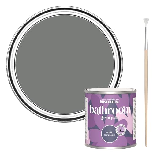 Rust-Oleum Mould-Resistant Grey Bathroom Grout Paint -Torch Grey 250ml