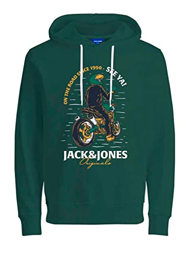 Jack & Jones JORHEADON Sweat Hood FST Sweatshirt à Capuche, Trekking Green, M Homme Cover