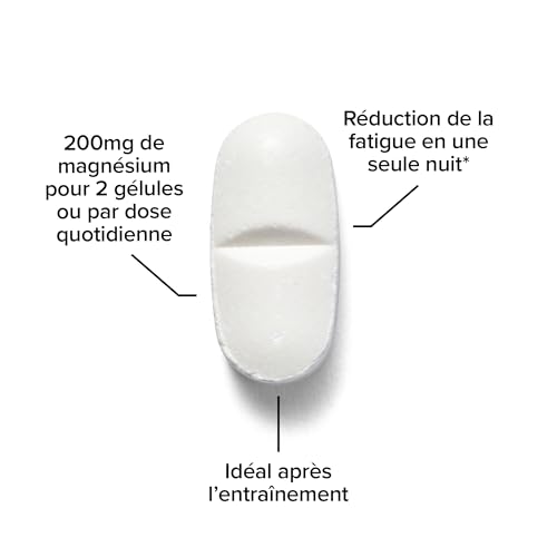 Bulk Comprimés de bisglycinate de magnésium, 500mg, 60 Comprimés – vue 2