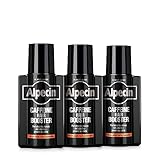 Alpecin Caffeine Hair Booster - 3x 200 ml | Locion anticaida cabello hombre | Tratamiento para caida de pelo hombre | Tratamientos contra alopecia areata androgenetica