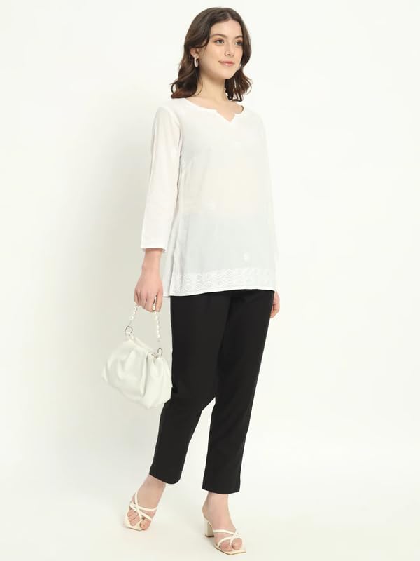 Image of Moirai Cotton Women Trouser Pants Regular Fit Casual Kurti Pants Daily Formal Office Use