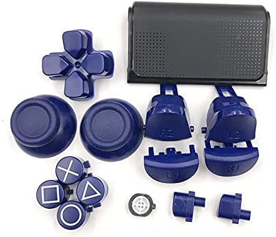 YANHAO [Video Game Parts] 1sets L1 R1 L2 R2 Trigger Buttons Set Replacement for PS4 Pro Controller for PS4 4.0 JDS 040 JDM 040 Buttons Kit [Replace] (Color : Blue)