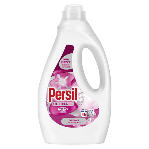 Persil Ultimate Touch of Comfort Liquid Detergent outstanding stain removal for 14 days of uplifting fragrance 46 washes (1.242 L)