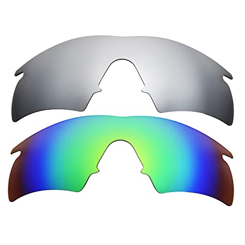 Lentes de repuesto para Oakley M Frame Hybrid en color titanio y verde talla única