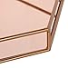 Kate and Laurel Felicia Nesting Metal Mirrored Decorative Trays, 2 Piece, Rose Gold