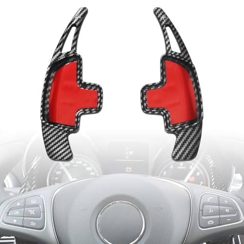 GZJUNFUGJ Car Shift Paddle Extension Compatible for Benz A B C CLA CLS E G GL GLA GLC GLE GLS S SL Class Steering Wheel Paddle Shifter Extended Cover Trim Accessories