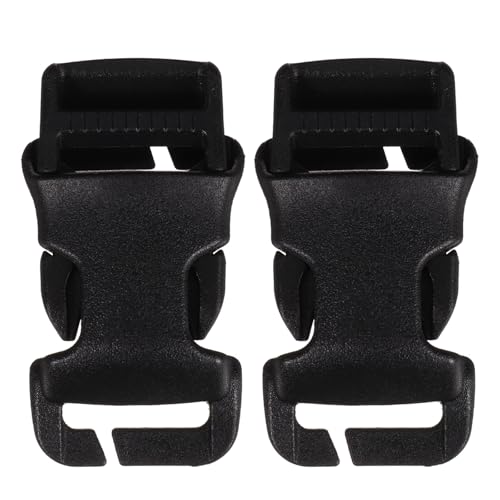 [Amosfun] �����\�ȃx���g�o�b�N�� �T�C�h�N�C�b�N�����[�X�o�b�N�� POM�f�� �ϋv�� �u���b�N �A�E�g�h�A�M�A��T�o�C�o���ɍœK �j�����p 2�Z�b�g