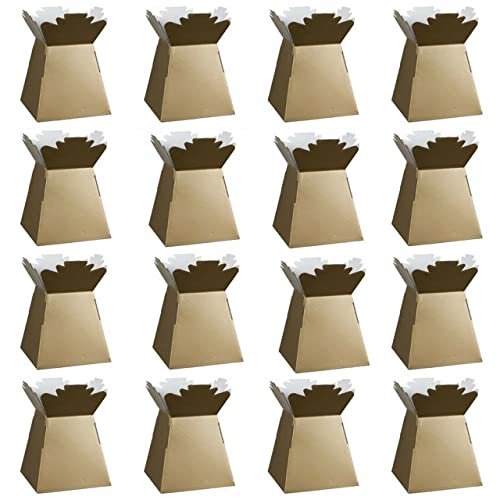 Vision4ever GOLD Color Living Vases Florist Bouquet Box Flower Plant Aqua Sweet Boxes Gift With Attractive Looks