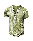 Un t-shirt Henley uni s'adapte parfaitement à un corps musclé. Il met en valeur votre physique et vous rend plus jeune et sexy ! Doux, confortable et respirant, parfait pour les loisirs et les vêtements décontractés d'affaires.