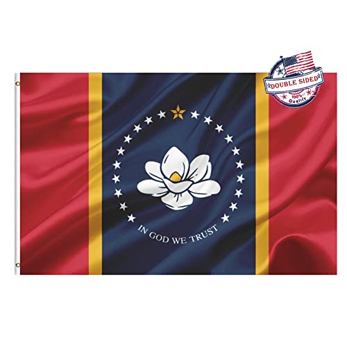 Drapeau du Mississippi 12x20 cm Mosprovie double face avec oeillets