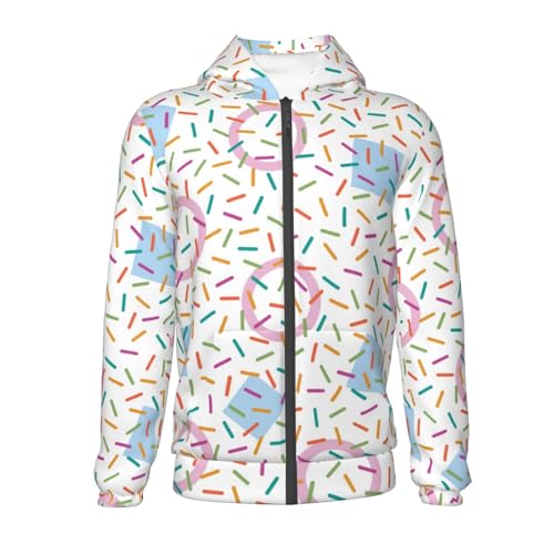 Chaotic Line of Swatches Kids Pullover Hoodies Boys Zip Up Sweatshirts Girls Athletic Clothes with Pocket2