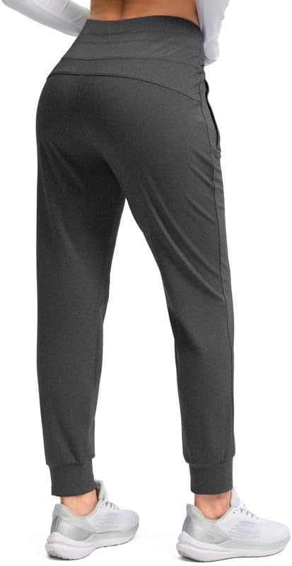 G Gradual Women's Fleece Lined Joggers High Waisted Water Resistant Thermal Winter Sweatpants Running Hiking Pockets - Image 3