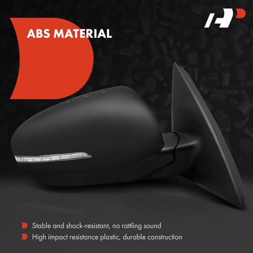 A-Premium Passenger Side Power Door Mirror - Compatible with Kia Optima 2011 2012 2013 - Heated Manual Folding Black Outside Rear View Mirror w/Turn Signal - Replace# 876202T130 by A-Premium - Used condition - Image 3