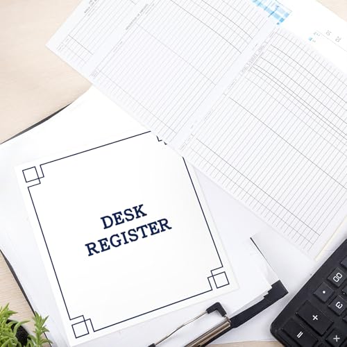 Kosiz 10 Pcs Large Check Registers for Desk Transaction Registers for Business Checks Personal Printed Checkbooks Cover Transaction Executive Ledgers Deskbook Office Supplies 8. 5 x 9. 25 Inch