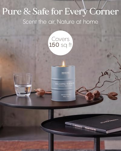 Image of M&SENSE Tobacco Vanilla Scented Candles Natural Non Toxic, Aromatherapy Candle for Stress Relief Meditation Relaxing, Housewarming Gifts for Women Men, 11.3oz 70 Hour Long Burning