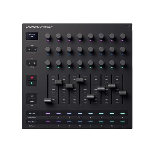 Novation Launch Control XL 3 – USB Powered, MIDI Control Surface and Mixer for DAW and Hardware Integration with 8 Faders, 24 Endless Encoders, 5-Pin MIDI I/O, and Music Software Bundle