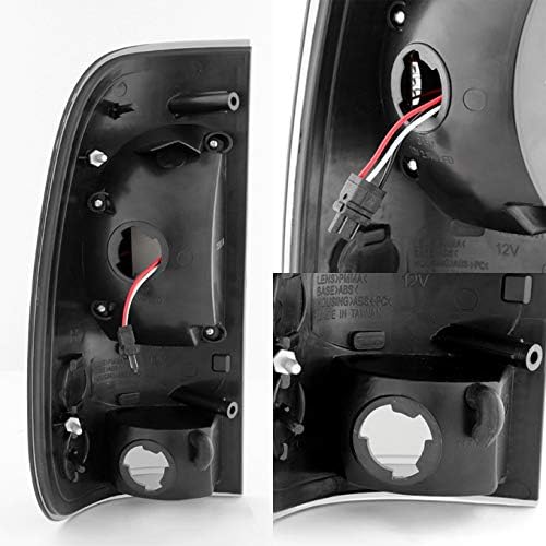 Miniatura 3 de AKKON - Para Ford F150 F-150 97-03 Pickup Truck Styleside Modelo Chrome Clear LED Luces traseras Pares de lámparas de freno