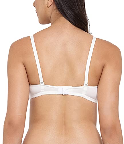 Image of Inner Sense Women's Soft Organic Cotton Bamboo Bra for Women I Comfortable, Padded, Wire Free, Smooth Straps, High Coverage Everyday Tshirt Bra for Women |