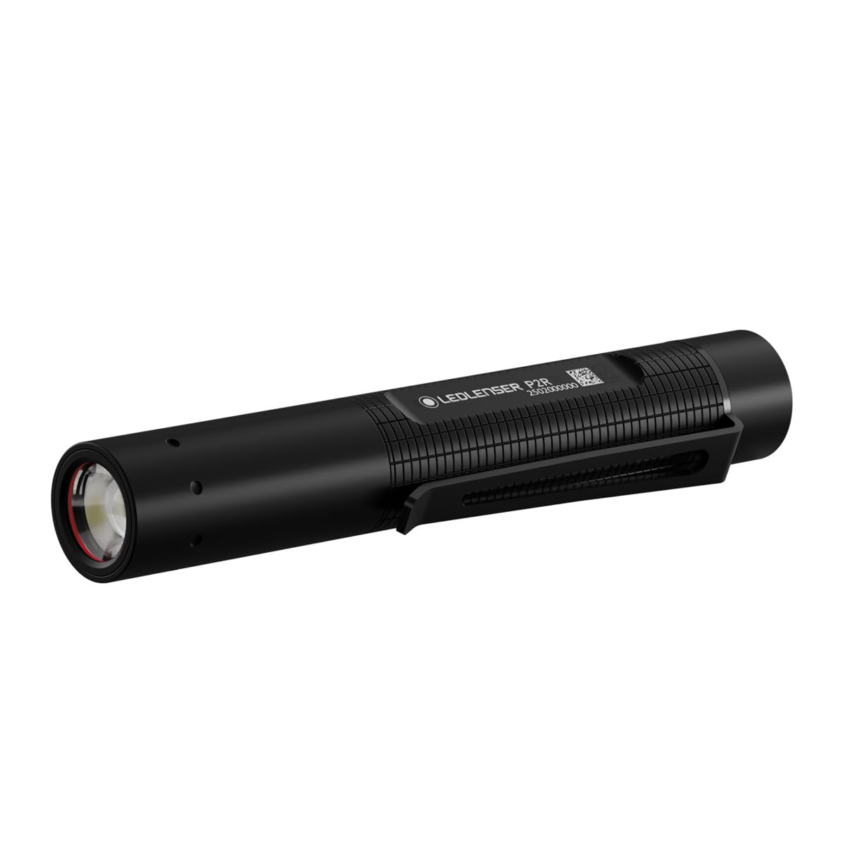 Ledlenser P2R LED wiederaufladbare Taschenlampe, 200 Lumen, USB-C, 90m Zoom, IP54, 8 Stunden Laufzeit, 36g Licht, USB-C Mini Licht für Camping, Wandern, Hundespaziergang