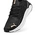 PUMA Women's Softride Symmetry Fuzion, Black Gold, 7